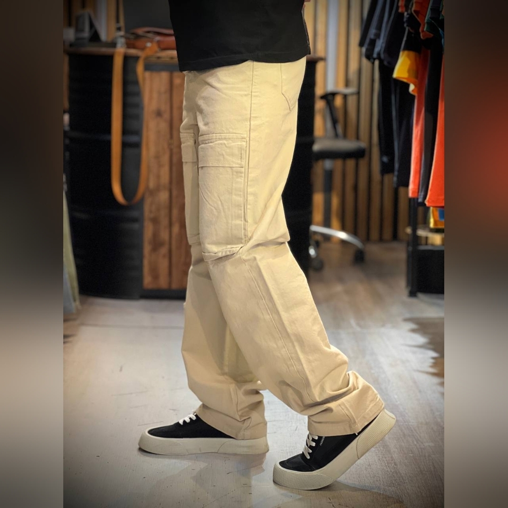 Stylish Beige Cargo Pants